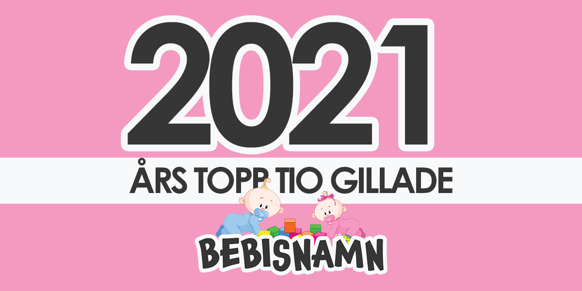 Populäraste namnen 2021 - hos Bebisnamn.se